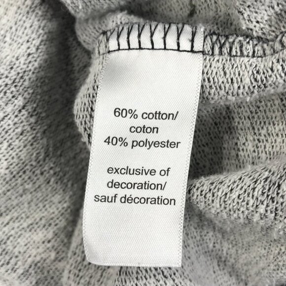 Maurices Sweater Womens 3 Gray Floral Embroidered Pullover Round Neck 3/4 Sleeve - Picture 4 of 15